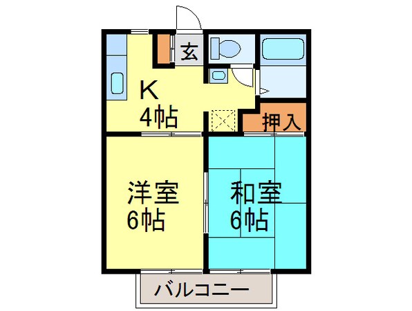 ネプチューン南ヶ丘の物件間取画像